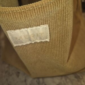 Merit Tan Corduroy Cosmetic Bag